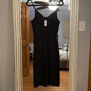 Express Black Satin Dress
